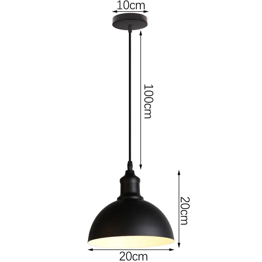 Modern Hanging Ceiling Lamps Wood Aluminium e27 Pendant Light for Dining Room Table Bedside Kitchen Black Decoration Lighting