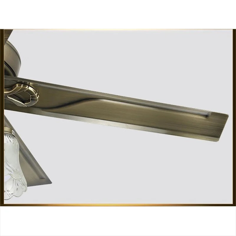 Hongcui Classical Ceiling Fan Light Large 52 Inch Lamp With Remote Control Modern Simple LED For Home Living Room