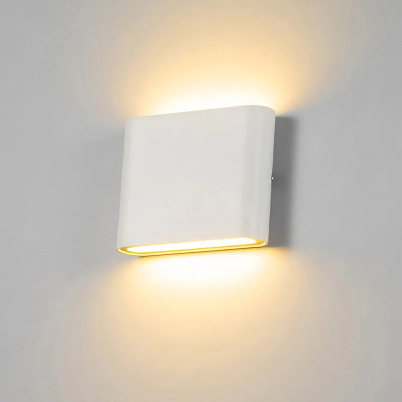 LED Outdoor Wall Lamp Aluminum Balcony Surface Mounted Cube Garden Porch Light Indoor & Exterio IP65 Waterproof Modern Bulbs