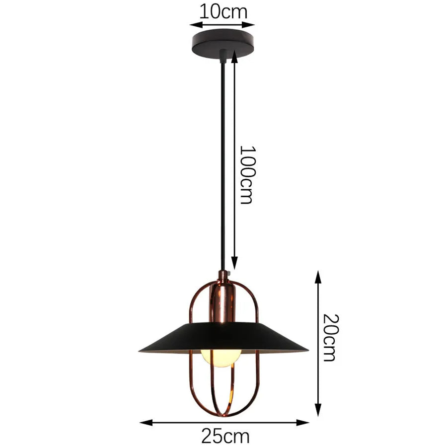 Modern Hanging Ceiling Lamps Wood Aluminium e27 Pendant Light for Dining Room Table Bedside Kitchen Black Decoration Lighting