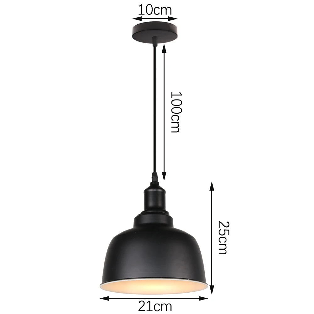 Modern Hanging Ceiling Lamps Wood Aluminium e27 Pendant Light for Dining Room Table Bedside Kitchen Black Decoration Lighting