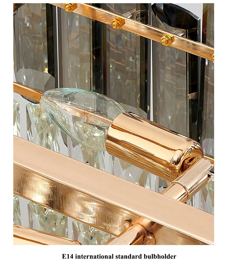 Nordic Led Crystal Chandeliers Gold Luxury Lighting Dining Living Room Bedroom Kitchen Island Lights Indoor Hanging Light Lustre
