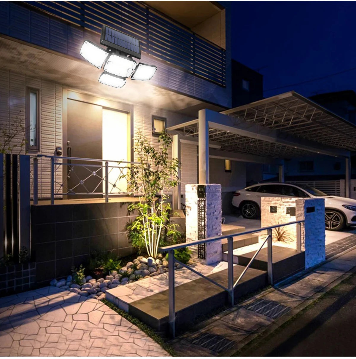 Outdoor Solar Lights Solar Motion Sensor Lights 342/253/182 LED Security Solar Wall Lamp With 3 Modes Waterproof Flood Lights