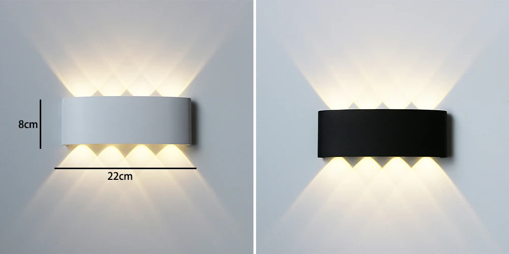 Outdoor Waterproof Wall Lamps Bedroom Living Room Wall Lights Aluminum Decorative Lighting Outdoor Exterior Wall Lamp Fixture