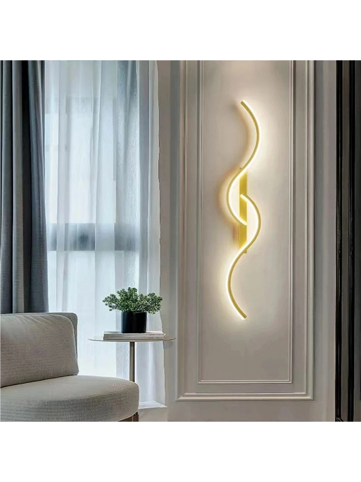Modern LED Wall Lamp Minimalist Long-Strip Lighting Fixture For Tv Background Lighting In Living Room Bedside Lighting Bedroom