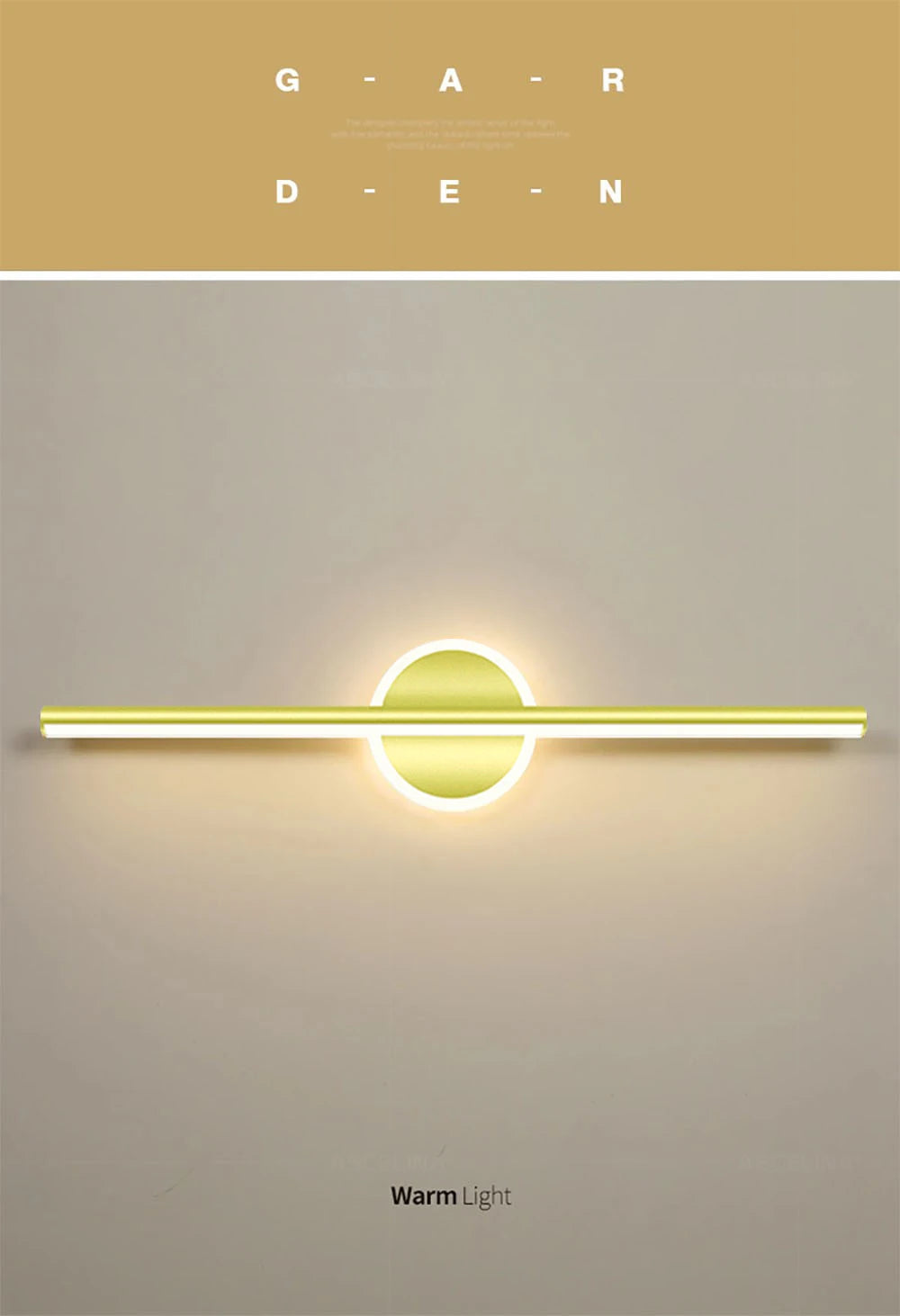 Modern LED Wall Lamp 40/60cm Mirror Light Bathroom Toilet Black Gold Long Strip Fixture Home Decor Led Lighting Lamps Lustre