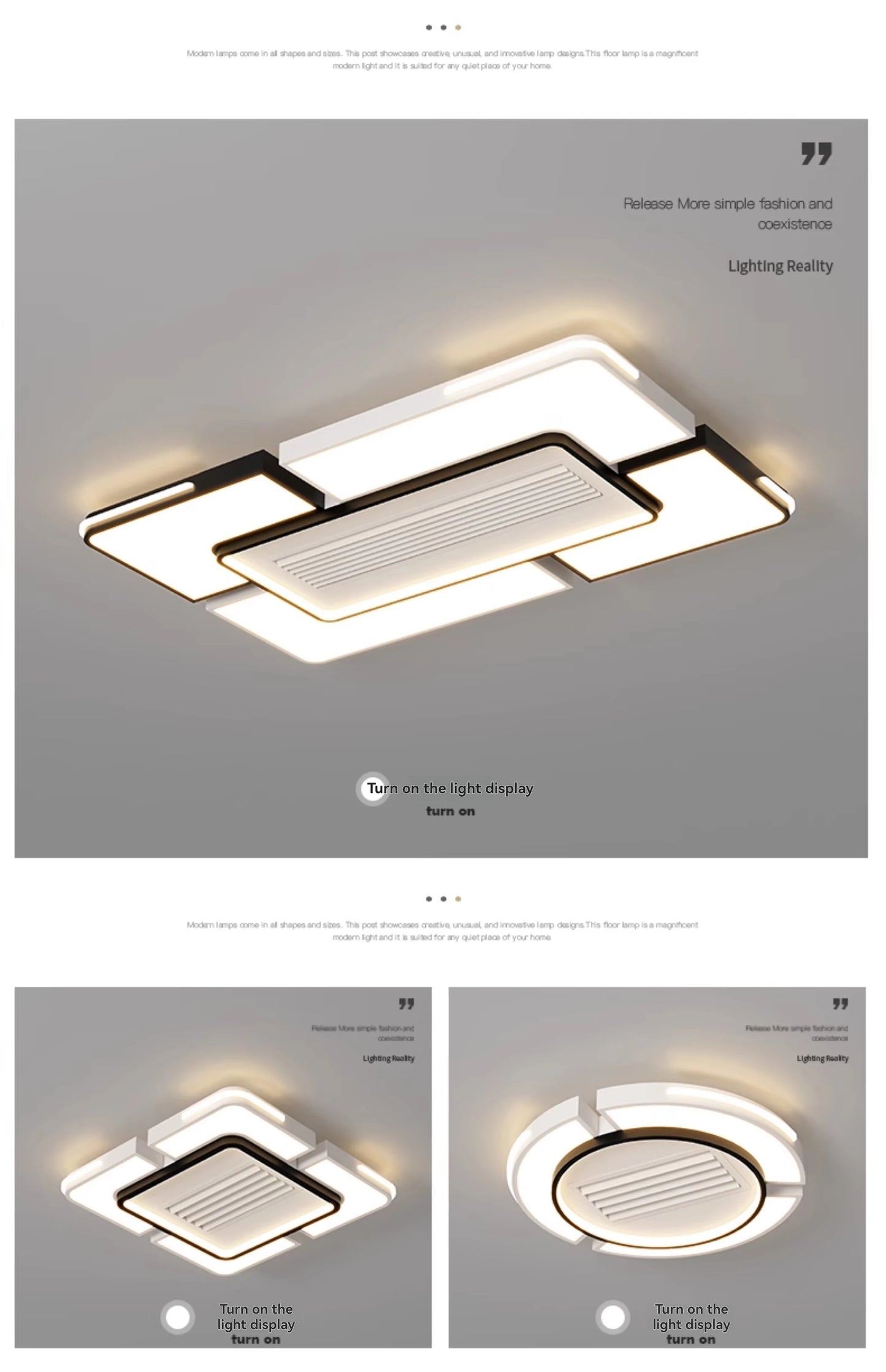 New Ceiling Fan Bladeless with Light Living Dining Room Cold Warm Mode LED Invisible Ceiling Fan Lamp Remote Control Bedroom