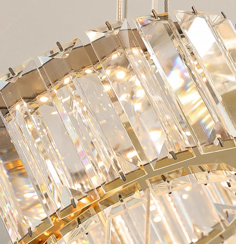 Modern home decoration crystal chandelier, stair Pendant lamp, living room Pendant lights, interior lighting