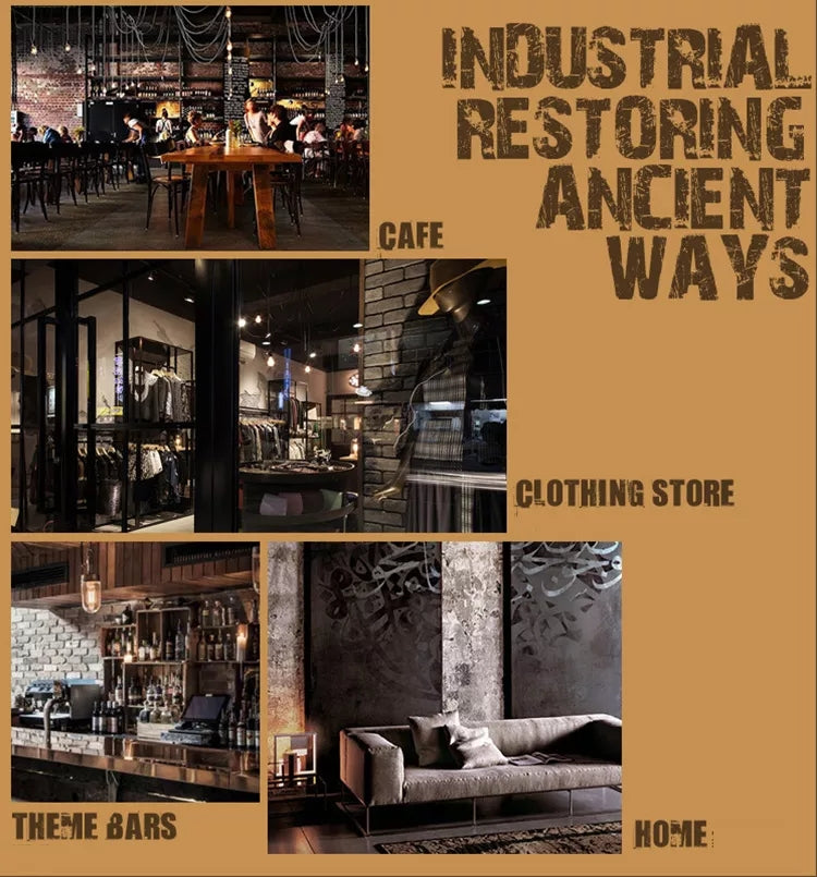 Industrial Restaurant Chandelier Retro Nostalgic Creative Bar Aisle Corridor Hanging Lamps Dining Bedroom Pendant Light