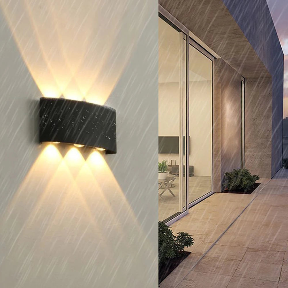 Outdoor Waterproof Wall Lamps Bedroom Living Room Wall Lights Aluminum Decorative Lighting Outdoor Exterior Wall Lamp Fixture
