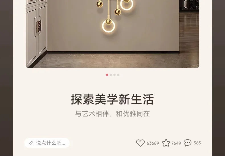 Interior Items Decorative Wall Lamp Modern LED Elk Crystal Porcelain Mural Light Living Room Hanging Paintings Lighting Home