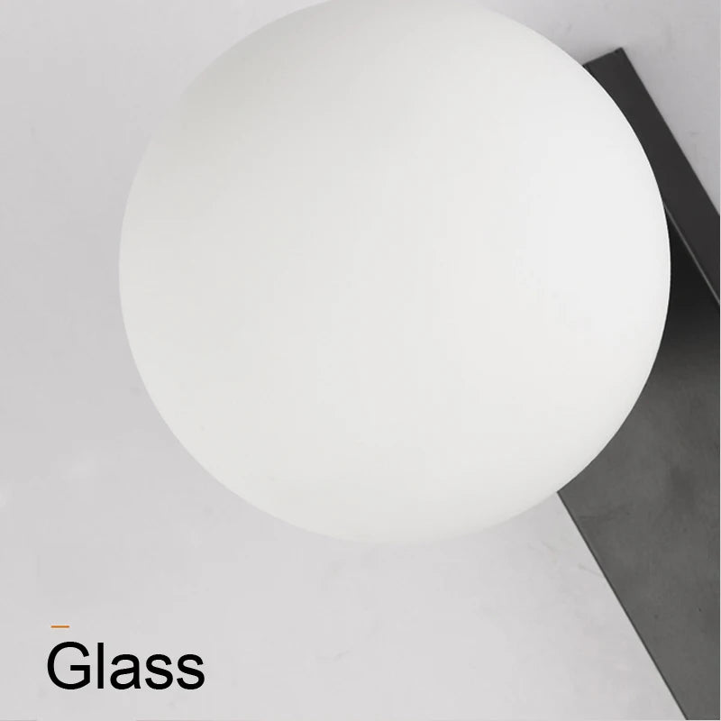 Nordic Indoor G9 9W LED Wall Lamps Decor for Living Room Bedroom with Glass Ball LED Wall Lights Wall Sconce for Home Lighting