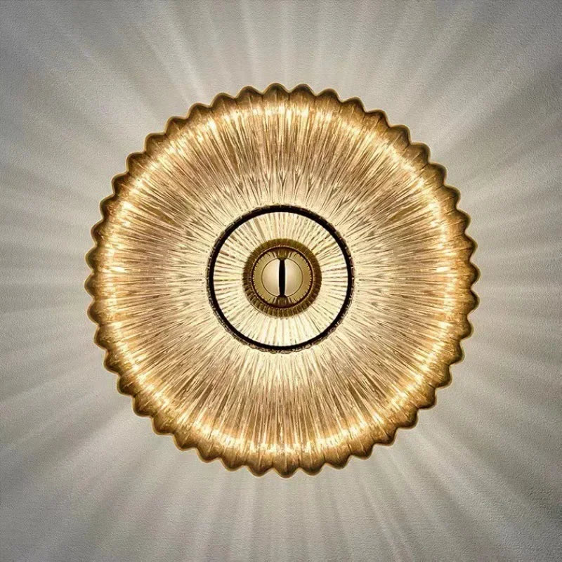 Glass Wall Lamp Glass Wall Sconce For Corridor Background Bedroom Living Room Bedside Ambiance Wall Light Indoor Home Decor