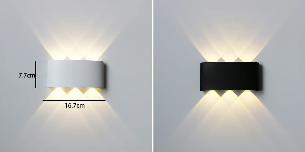 Outdoor Waterproof Wall Lamps Bedroom Living Room Wall Lights Aluminum Decorative Lighting Outdoor Exterior Wall Lamp Fixture