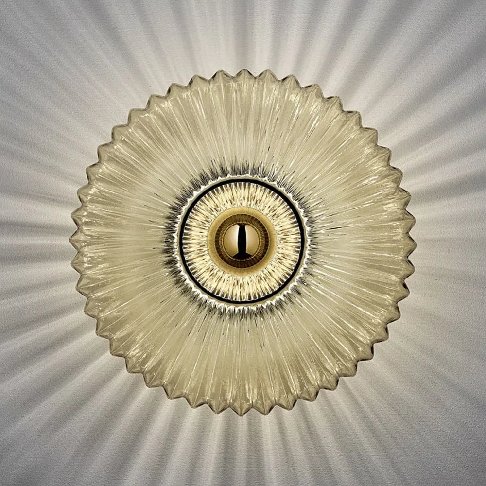 Glass Wall Lamp Glass Wall Sconce For Corridor Background Bedroom Living Room Bedside Ambiance Wall Light Indoor Home Decor