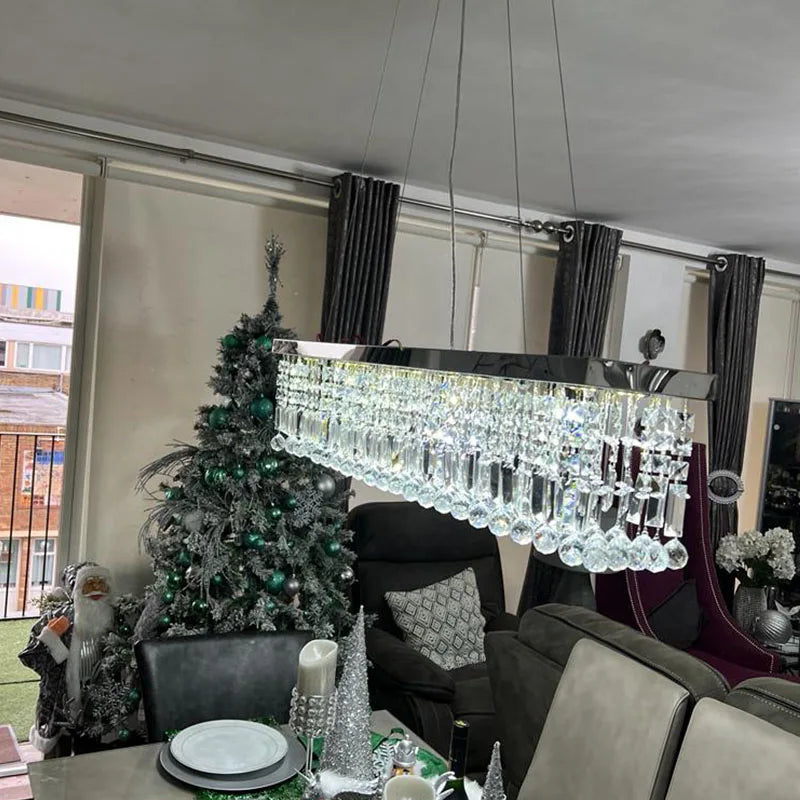 LED Crystal Chandelier Modern Dining Pendant Home Lamp Hanging Living Woonkamer Dining Room Household Lights For Bedroom Kitchen
