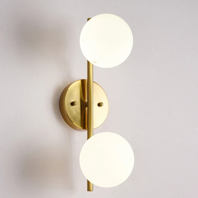 Nordic Indoor G9 9W LED Wall Lamps Decor for Living Room Bedroom with Glass Ball LED Wall Lights Wall Sconce for Home Lighting