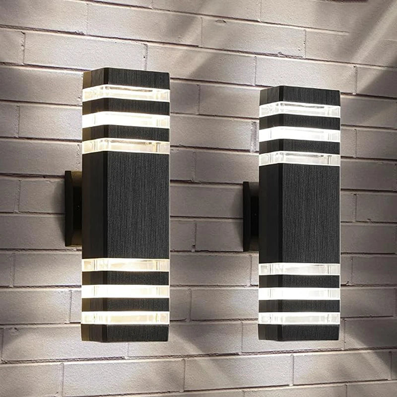 LED Outdoor Wall Lights E27 Up Down Exterior Wall Sconce IP65 Waterproof Led Sconce Lamp for Porch Front Door Garden Wall Lamp