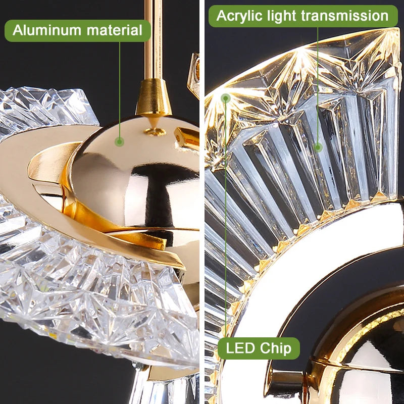 Led Pendant Lights Hanging Lamp Indoor Decoration Lights For Bedside Living Dining Room Kitchen