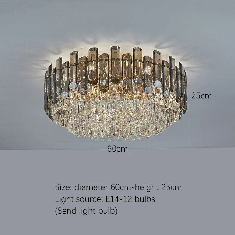 Nordic Led Crystal Chandeliers Gold Luxury Lighting Dining Living Room Bedroom Kitchen Island Lights Indoor Hanging Light Lustre