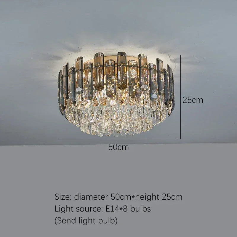 Nordic Led Crystal Chandeliers Gold Luxury Lighting Dining Living Room Bedroom Kitchen Island Lights Indoor Hanging Light Lustre