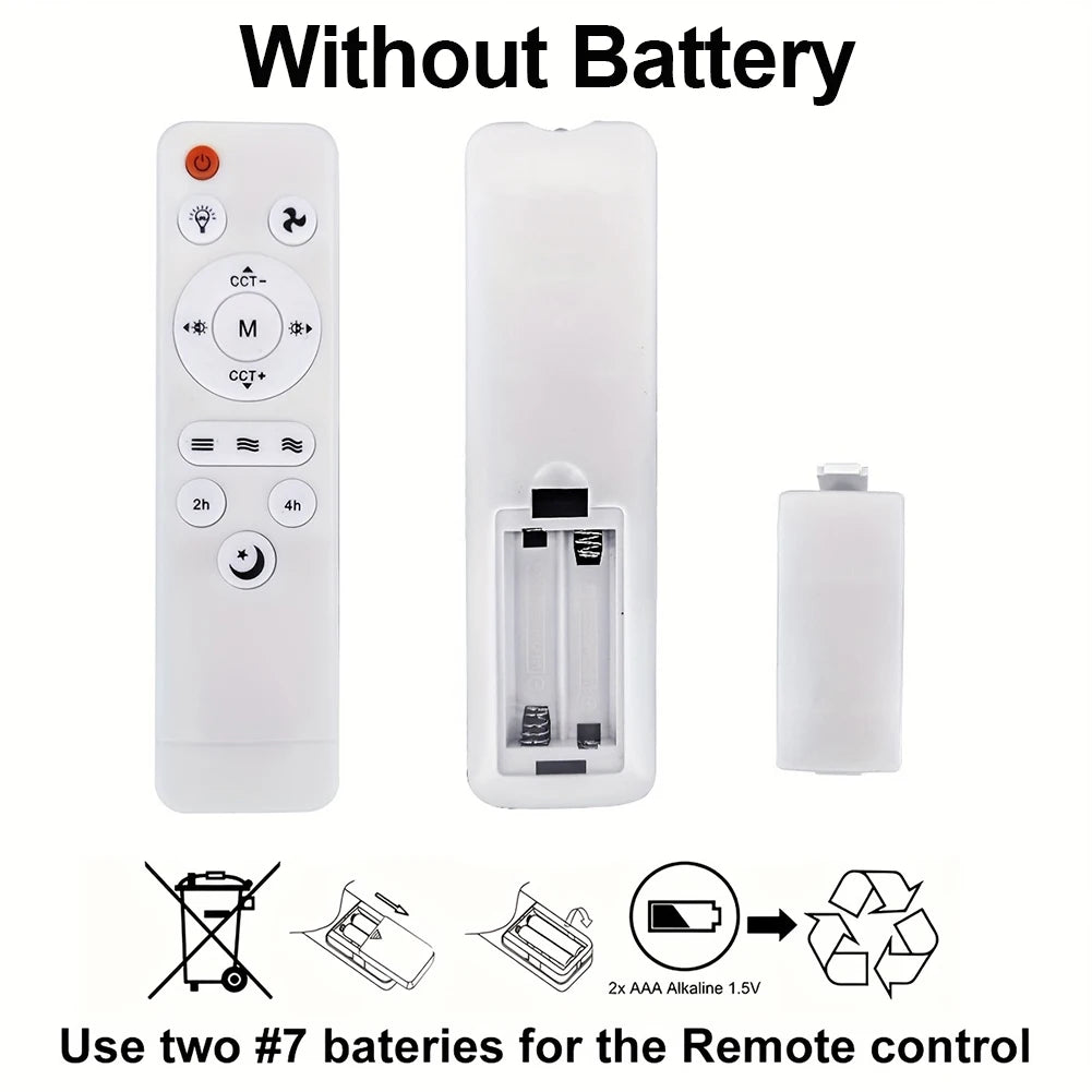 Universal Dimming Drone Fan with LED Light Remote Control Silent Ceiling Drone Fan 3 Gears for Dining Room Bedroom Living Room
