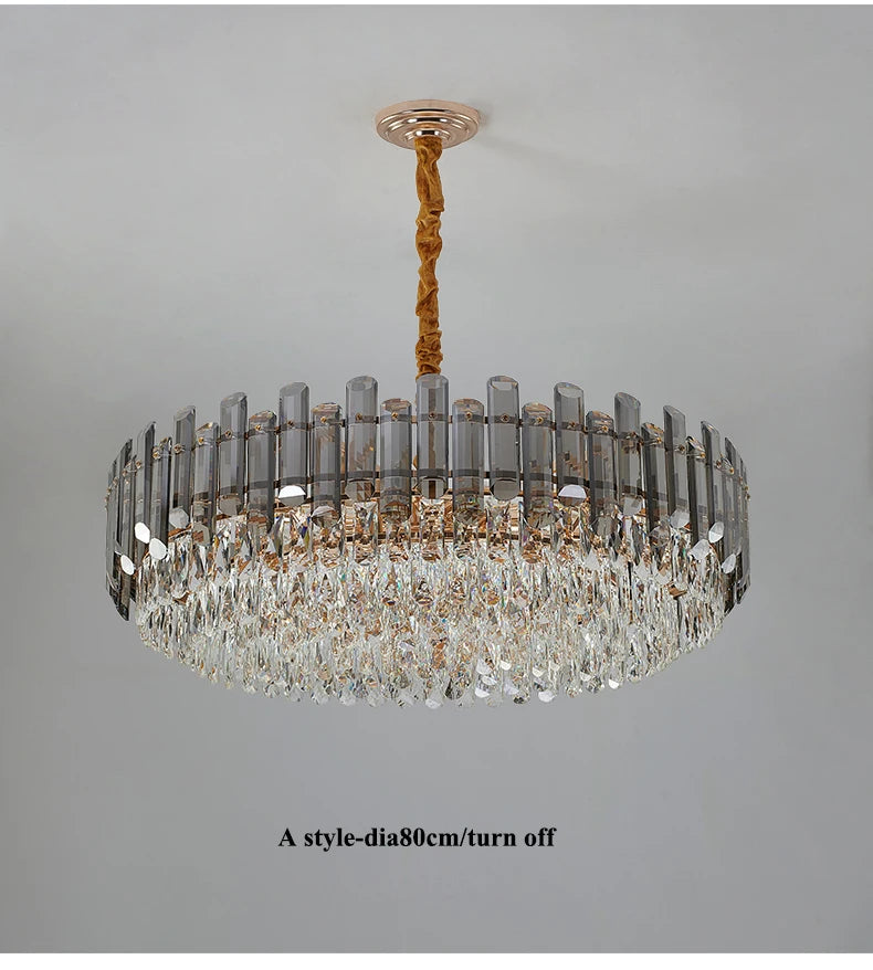 Nordic Led Crystal Chandeliers Gold Luxury Lighting Dining Living Room Bedroom Kitchen Island Lights Indoor Hanging Light Lustre