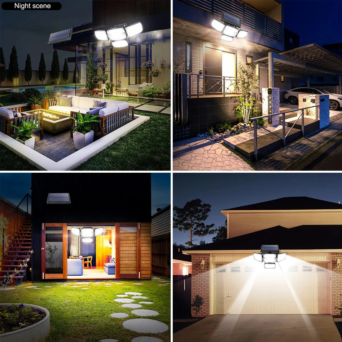 Outdoor Solar Lights Solar Motion Sensor Lights 342/253/182 LED Security Solar Wall Lamp With 3 Modes Waterproof Flood Lights