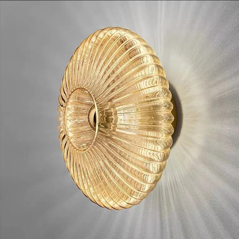Glass Wall Lamp Glass Wall Sconce For Corridor Background Bedroom Living Room Bedside Ambiance Wall Light Indoor Home Decor