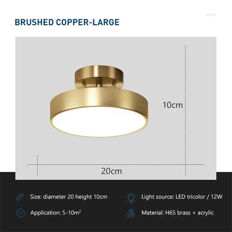 LED Ceiling Light Modern Rotatable Lamp For Corridor Bedroom Living Room Restaurant Indoor Home Decor Round Illumination Fixture