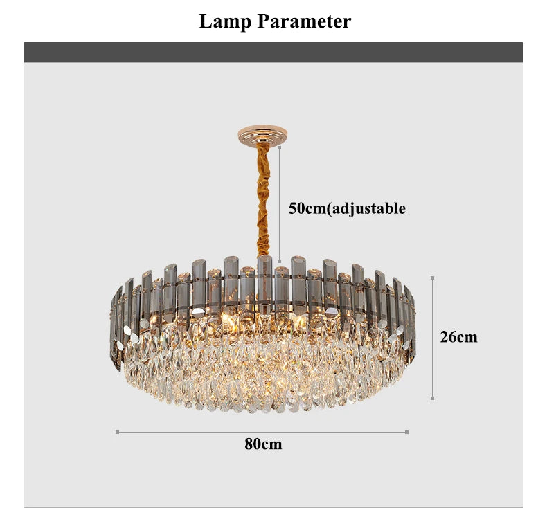 Nordic Led Crystal Chandeliers Gold Luxury Lighting Dining Living Room Bedroom Kitchen Island Lights Indoor Hanging Light Lustre