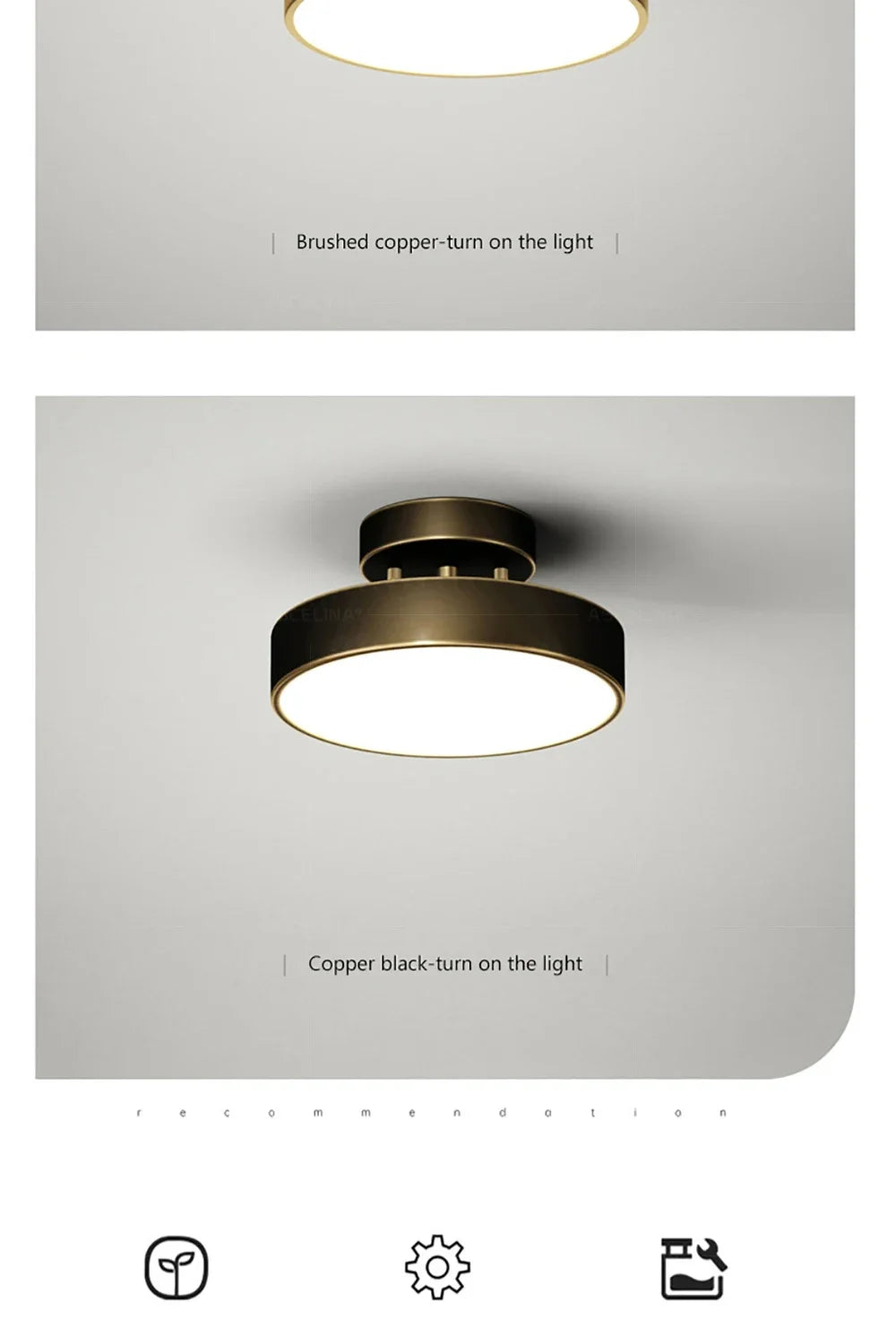 LED Ceiling Light Modern Rotatable Lamp For Corridor Bedroom Living Room Restaurant Indoor Home Decor Round Illumination Fixture