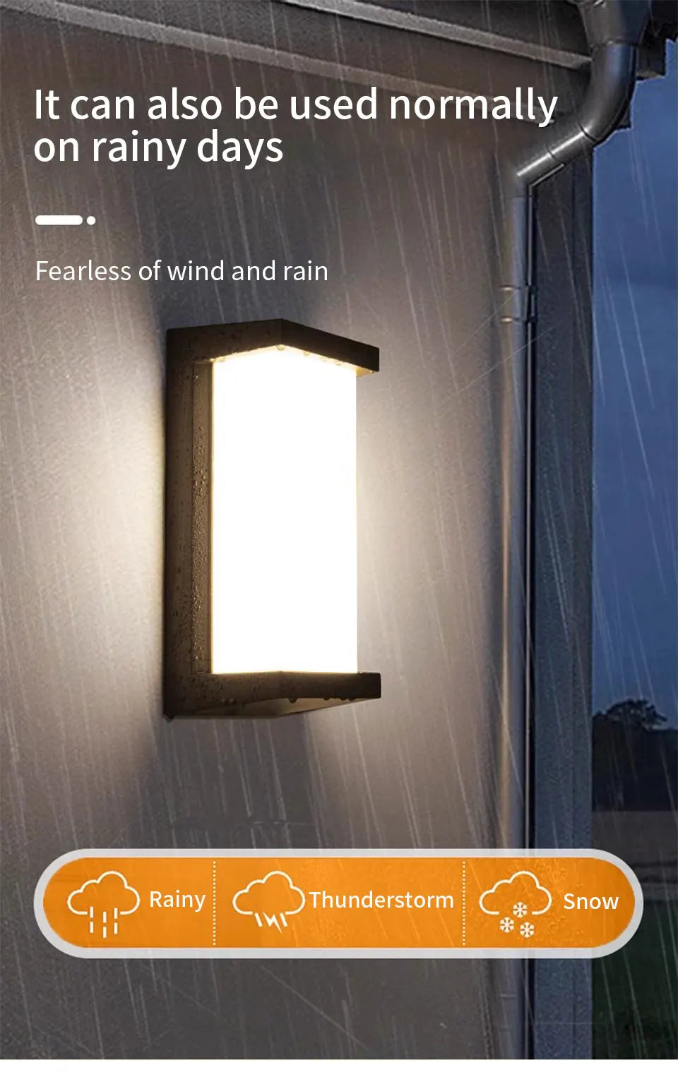 LED Outdoor Wall Light Lamp PIR Motion Sensor AC85-265V ABS Waterproof Modern Indoor Home Balcony Porch Garden Decoration