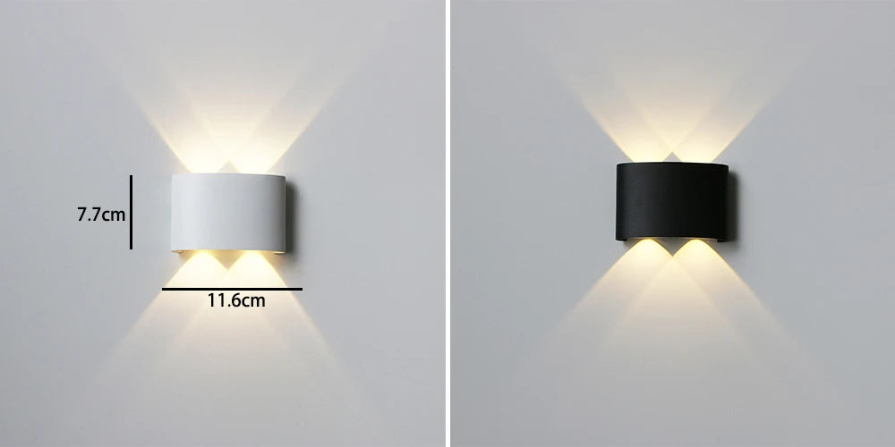 Outdoor Waterproof Wall Lamps Bedroom Living Room Wall Lights Aluminum Decorative Lighting Outdoor Exterior Wall Lamp Fixture