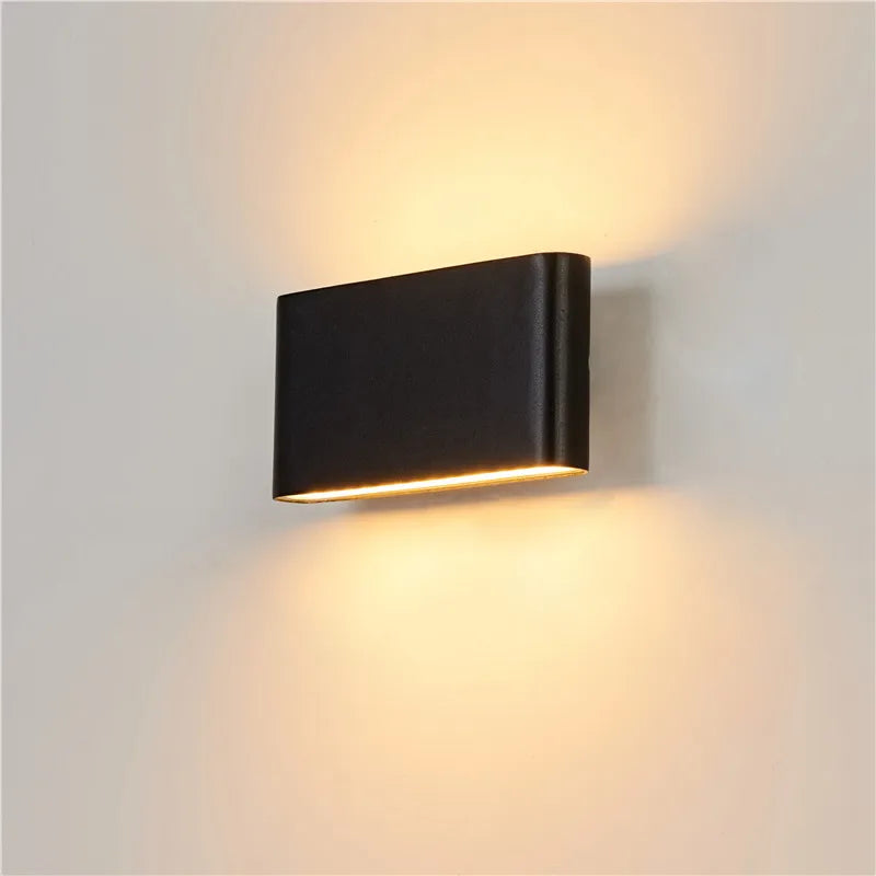 LED Outdoor Wall Lamp Aluminum Balcony Surface Mounted Cube Garden Porch Light Indoor & Exterio IP65 Waterproof Modern Bulbs