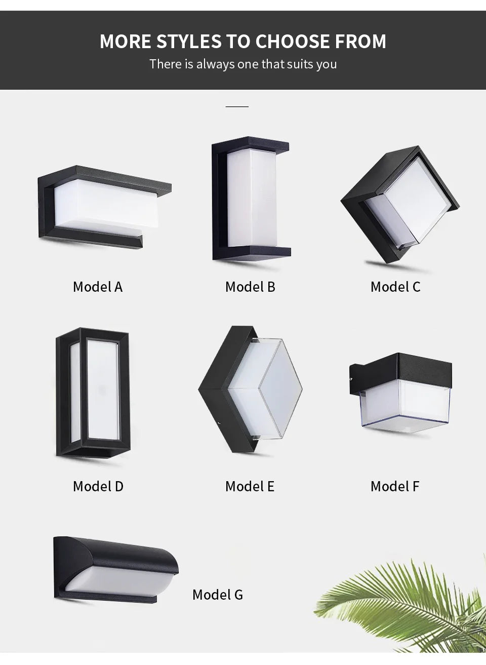 LED Outdoor Wall Light Lamp PIR Motion Sensor AC85-265V ABS Waterproof Modern Indoor Home Balcony Porch Garden Decoration
