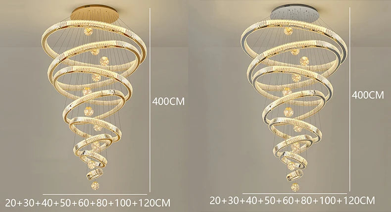 Modern home decoration crystal chandelier, stair Pendant lamp, living room Pendant lights, interior lighting