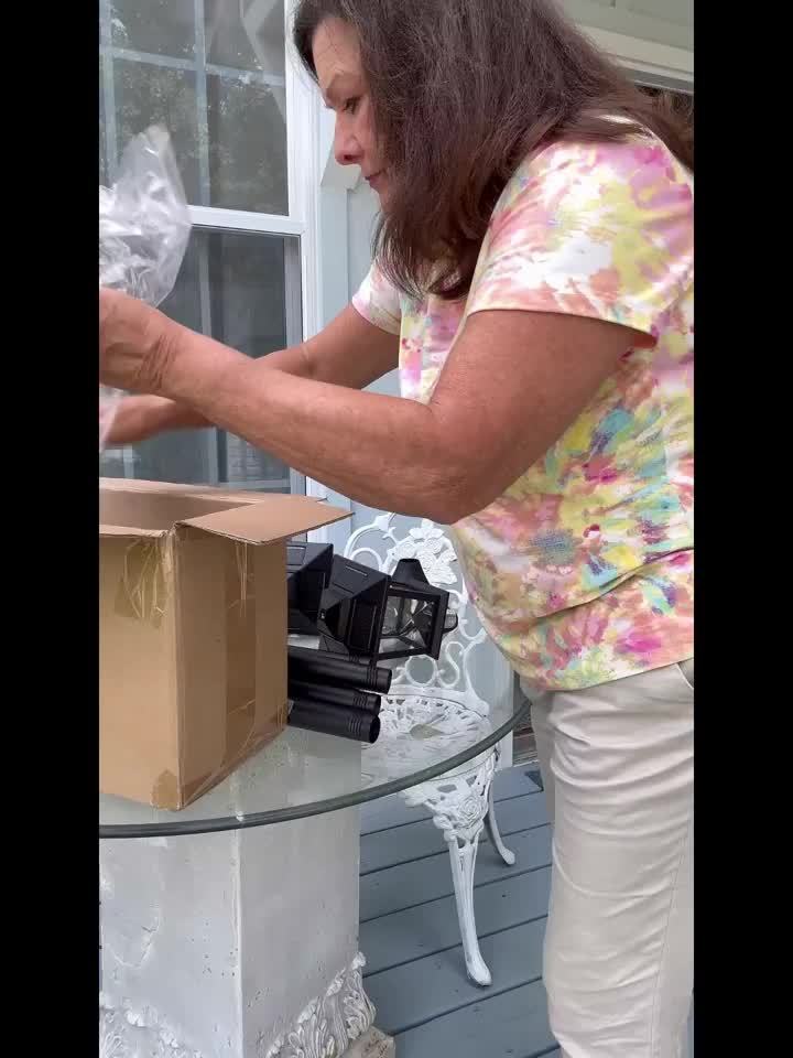 2-Pack Outdoor Solar Lamp Post Lights, Aluminum Floor Lamps for Garden, Yard & Pathway with Warm White Front/Back Door Lighting, Solar Lamp Post Outdoor, Solar Post Lights, Solar Lights for Outside, Solar Fence Post Lights, S