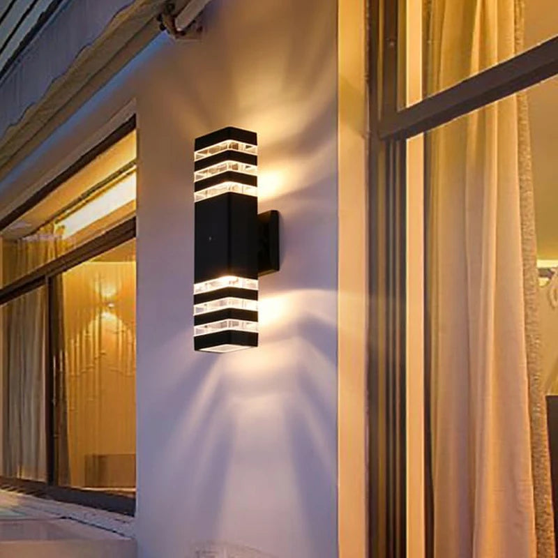 LED Outdoor Wall Lights E27 Up Down Exterior Wall Sconce IP65 Waterproof Led Sconce Lamp for Porch Front Door Garden Wall Lamp