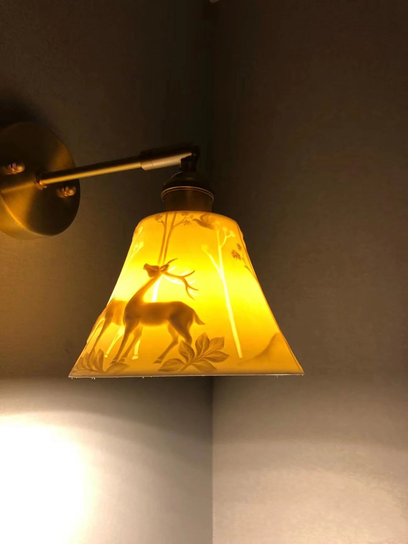 Elk Ceramic Lampshade LED Wall Lamps Sconce Copper Pull Chain Bedroom Bathroom Mirror Light Nordic Modern Lighting Lampara Pared