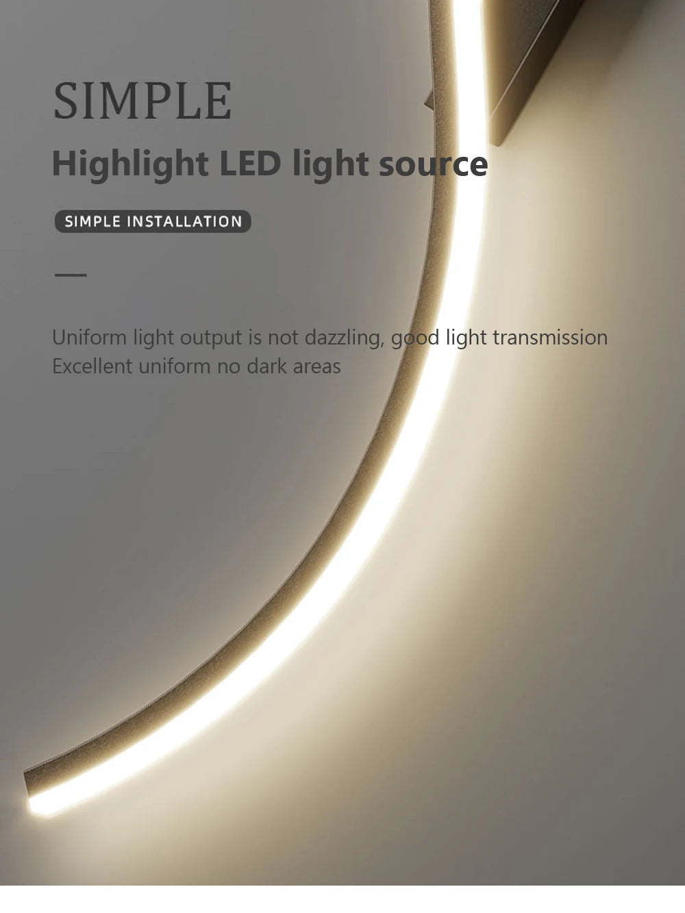 Modern LED Wall Lamp Minimalist Long-Strip Lighting Fixture For Tv Background Lighting In Living Room Bedside Lighting Bedroom