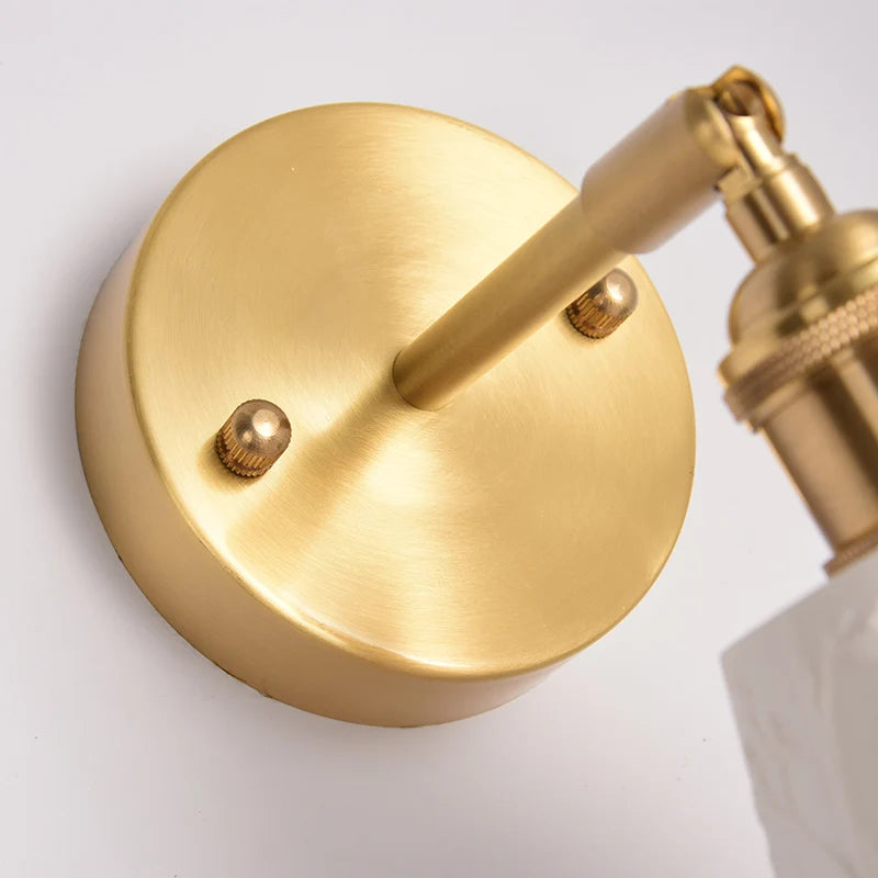 Elk Ceramic Lampshade LED Wall Lamps Sconce Copper Pull Chain Bedroom Bathroom Mirror Light Nordic Modern Lighting Lampara Pared